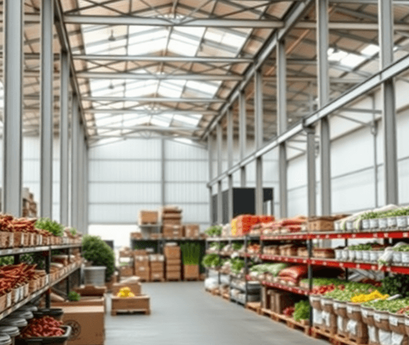 Modern Agricultural Warehouse